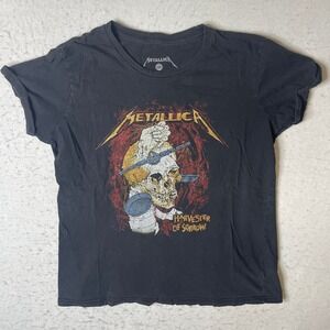 Metallica‎ Harvester of Sorrow Band T Shirt Black Large Cotton